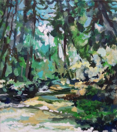 LETO, 2016, 40x 35cm.akryl na plátne